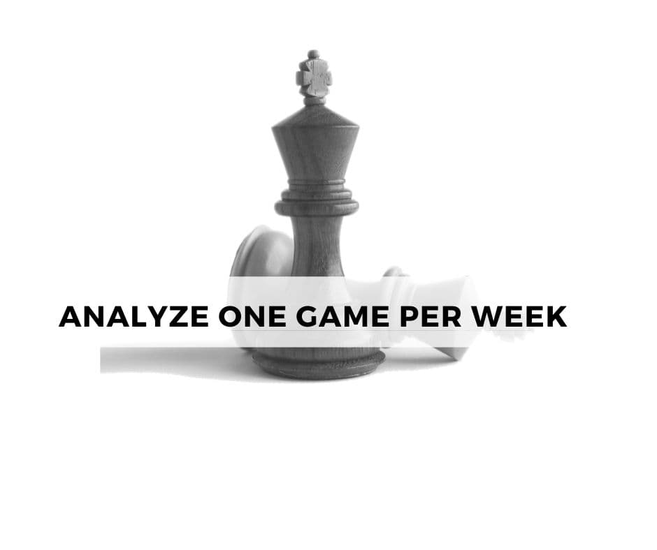 Analyze one game per week