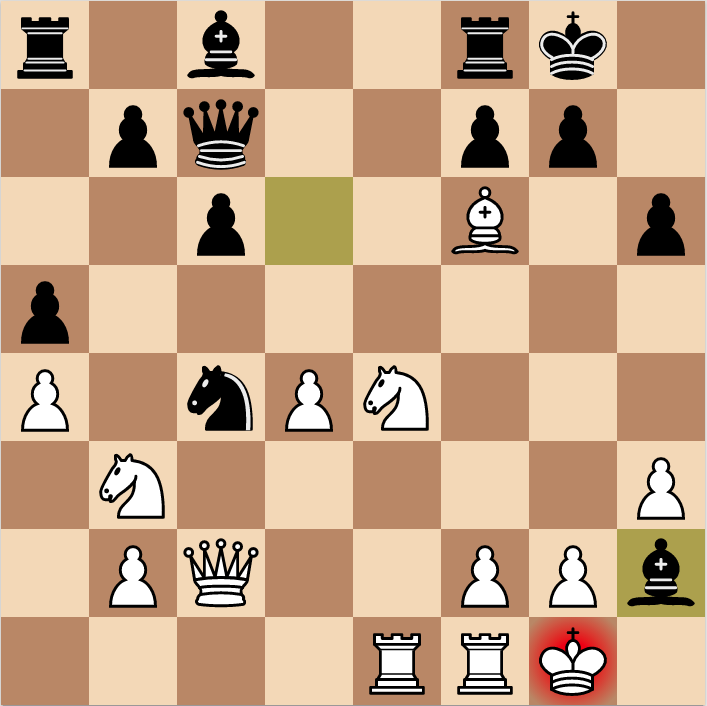 Second key position in the game Carlsen vs Kasparov