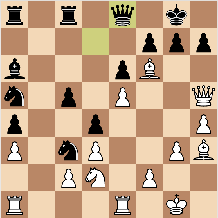 Second key position in Fischer's Attack against Myagmarsuren