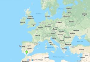 Gibraltar location in Google Maps