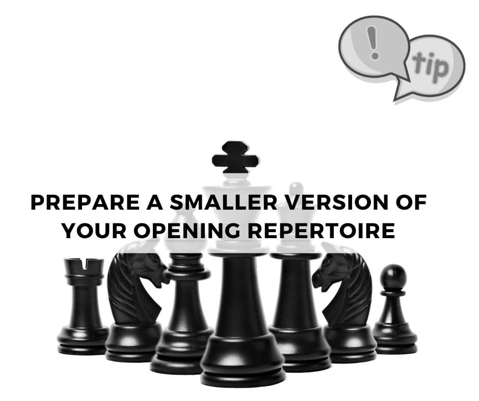 Prepare a smaller version of your Opening Repertoire