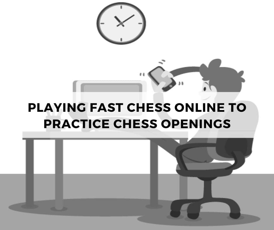 Playing fast chess online to practice chess openings