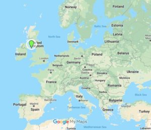 Isle of Man location in Google Maps