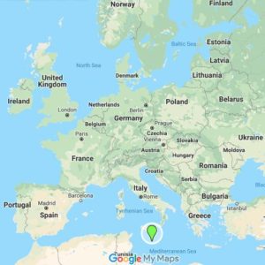 Malta location in Google Maps