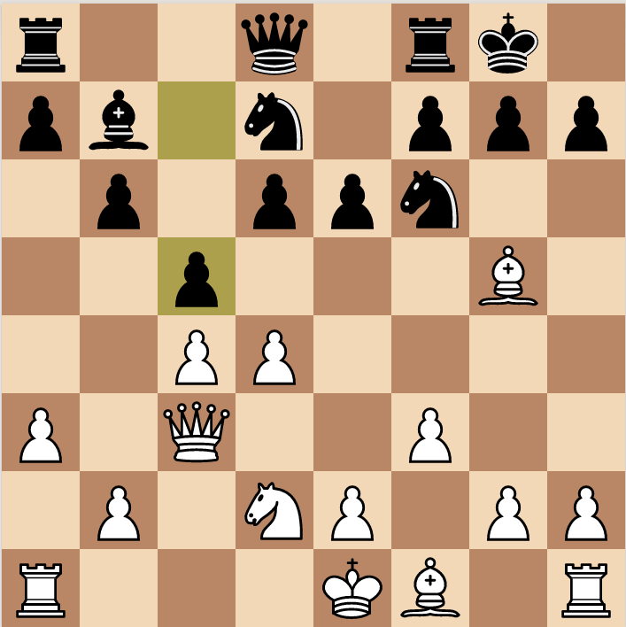 First key position in the game Palo vs Carlsen