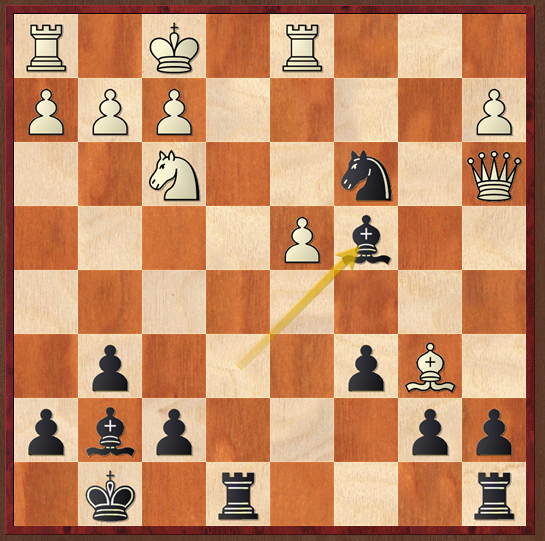Third analysis position of the game Byrne-Fischer